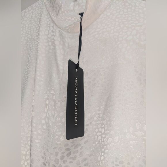 NWT House of Lancry Bliss Dress in Leopard White Print Size XXL - Picture 2 of 5